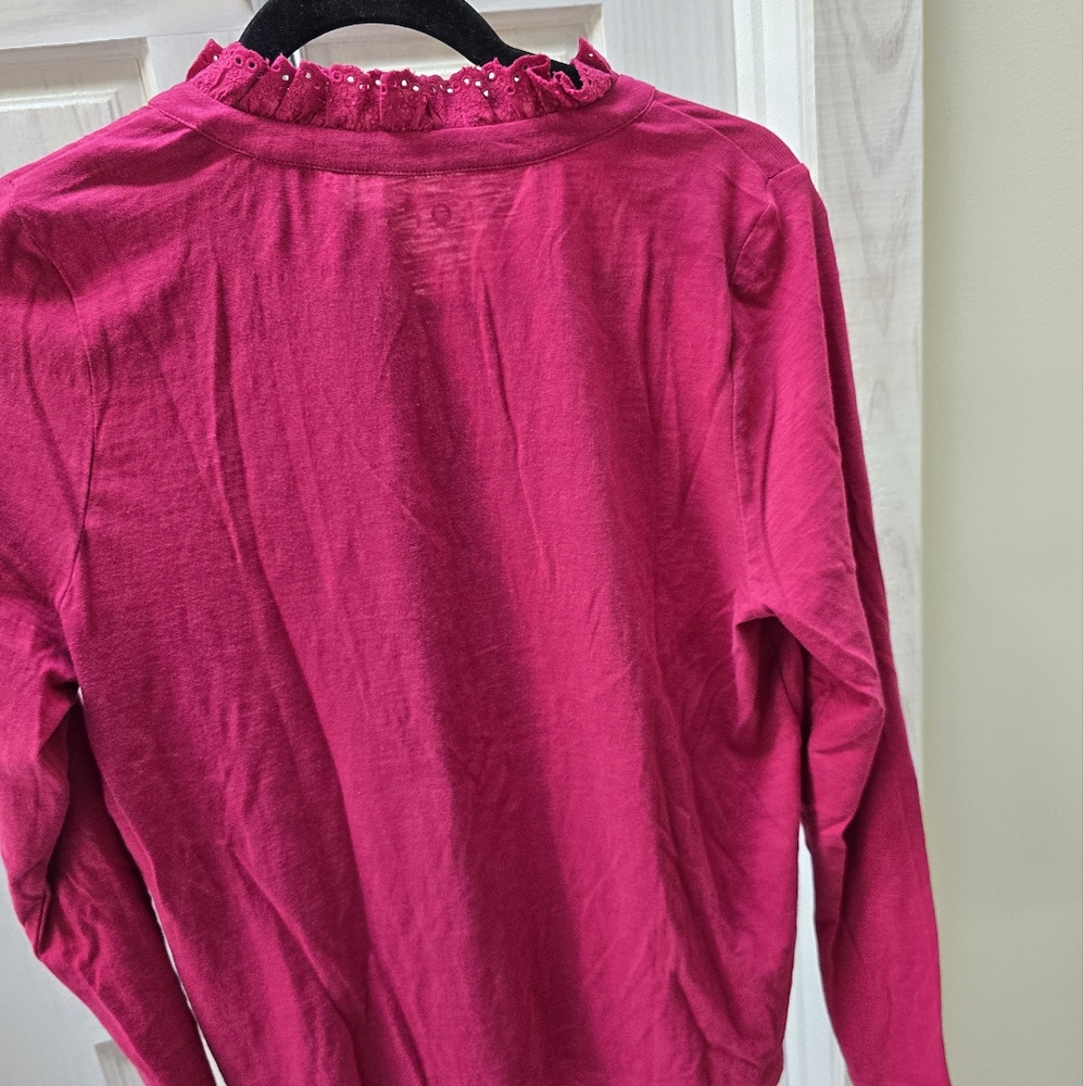 LOFT LARGE RUFFLE TOP - Picture 3 of 6